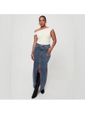 Princess Polly | Denim Maxi Skirt